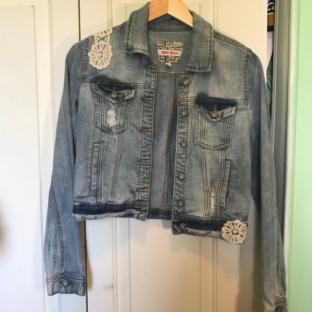 Cute short jean jacket